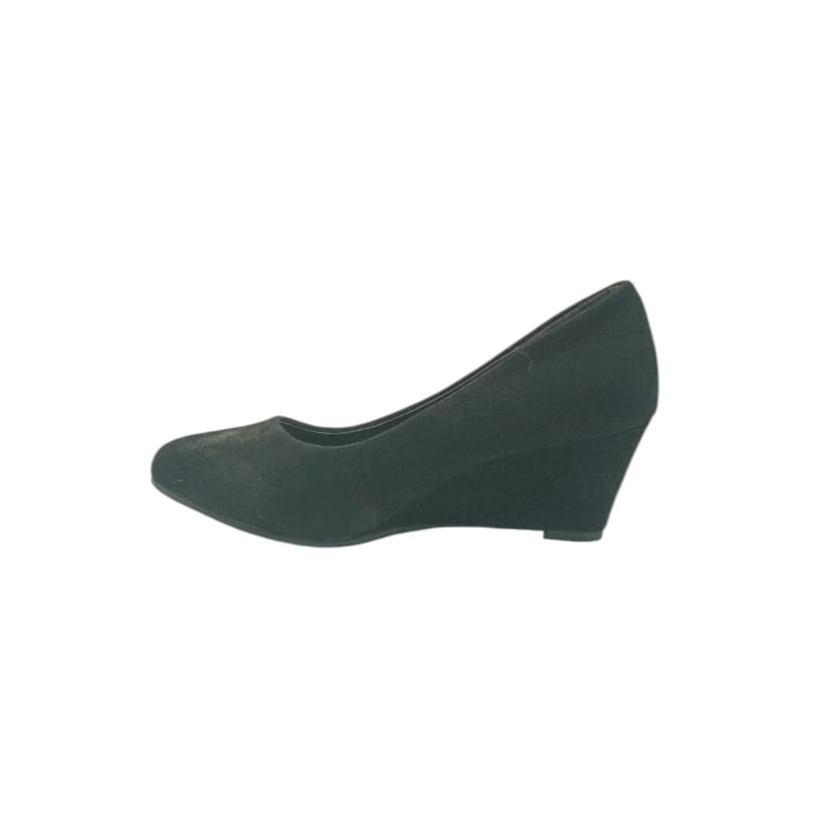 HERIEL - Zapato Negro Taco Cuña Mujer