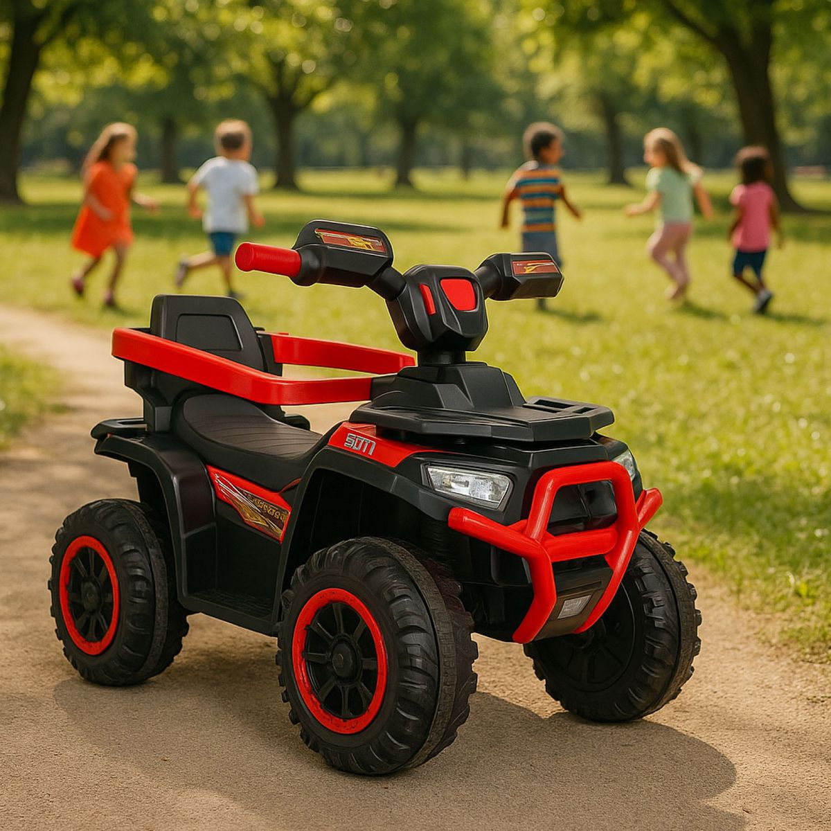 MUNDO ONLINE - Moto Niños Cuatrimoto Eléctrica Todo Terreno Mango Direccional