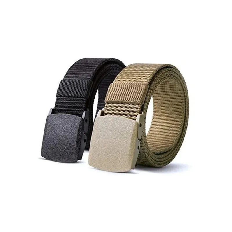 VISUALHEX LIMITADA - Pack 2 Cinturón Táctico Militar Correa De Cintura 120cm Unisex