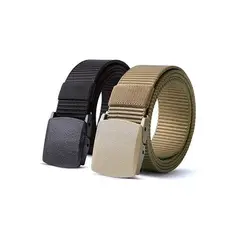 VISUALHEX LIMITADA - Pack 2 Cinturón Táctico Militar Correa De Cintura 120cm Unisex