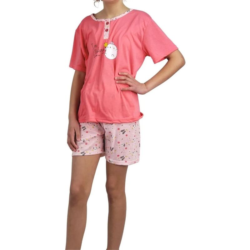 MPROPIA - Pijama Niña Verano. Short Y Polera. Tallas. Diseños. 390