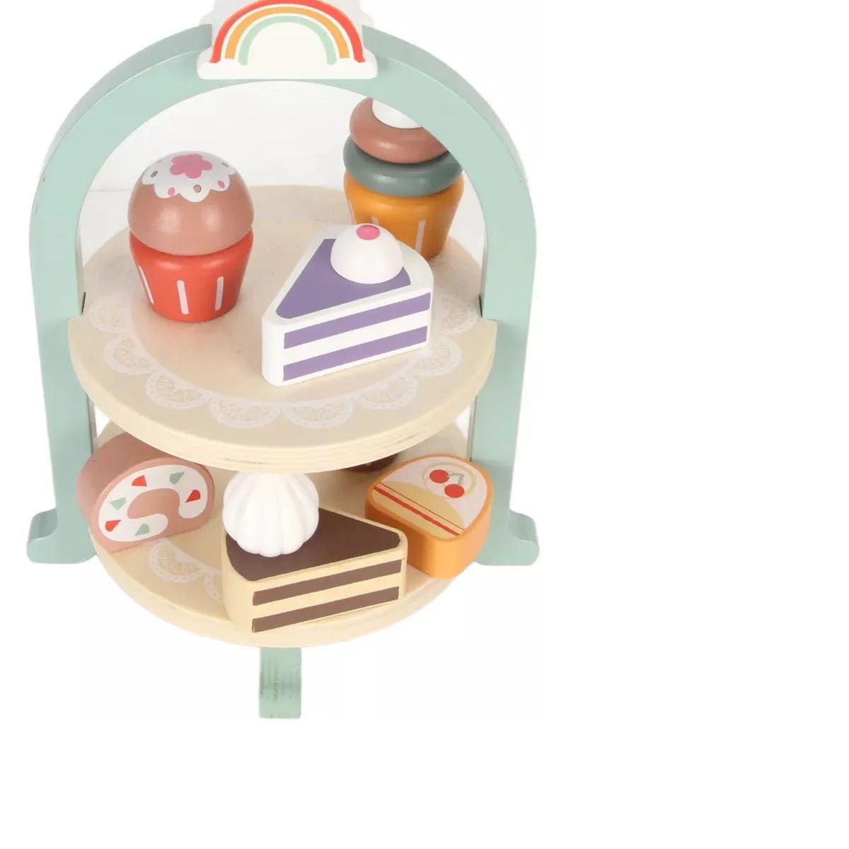 GENERICO - Juguete De Madera Para Tortas Y Pasteles Con Forma De Torre