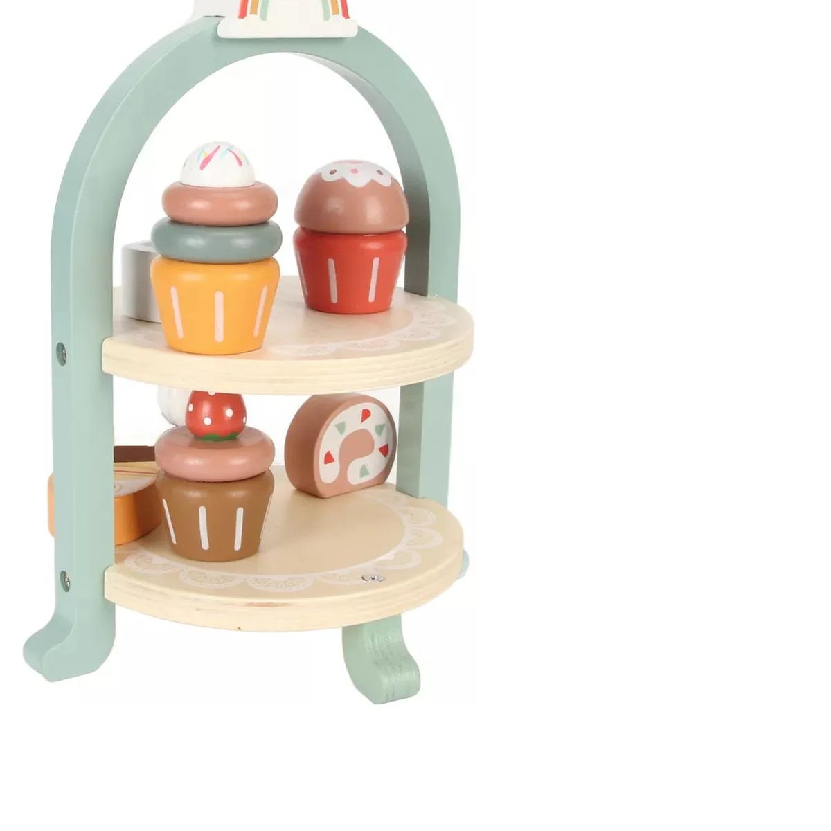 GENERICO - Juguete De Madera Para Tortas Y Pasteles Con Forma De Torre