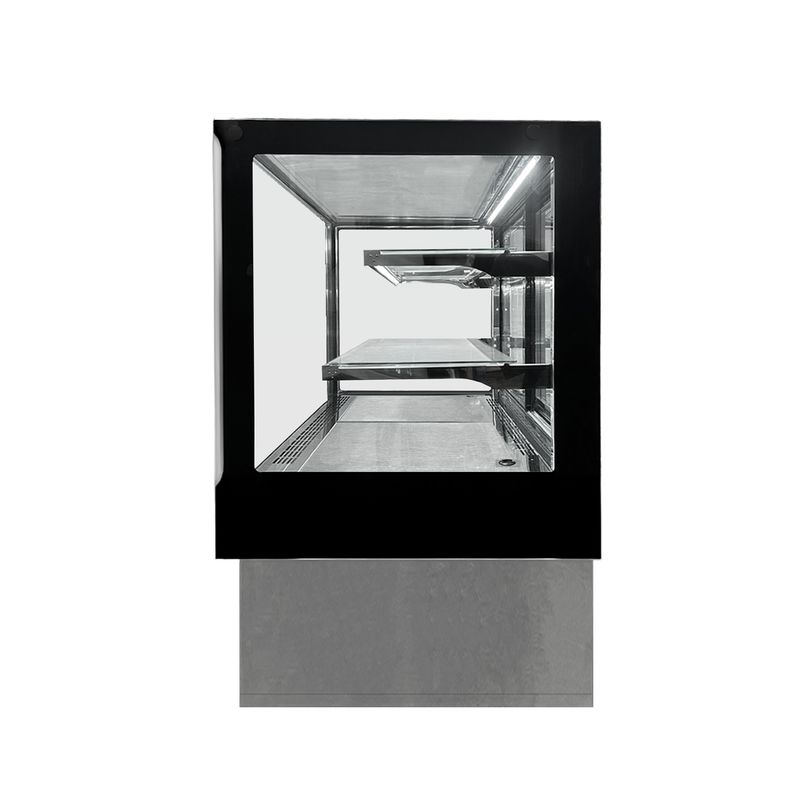 NORKALT - Vitrina Pastelera Rectangular Plateada Línea Market 1200 x 700 x 1200 mm Norkalt