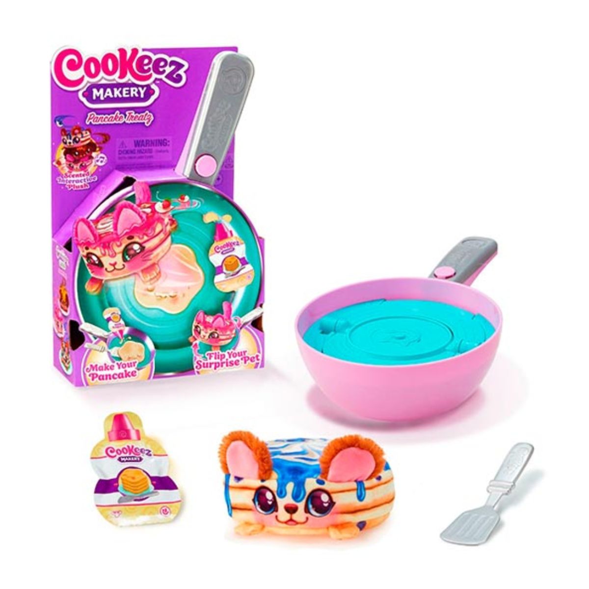 IMEXPORTA - Cookeez Makery Peluche Pancake Voltea el Sarten S2 Sorpresa