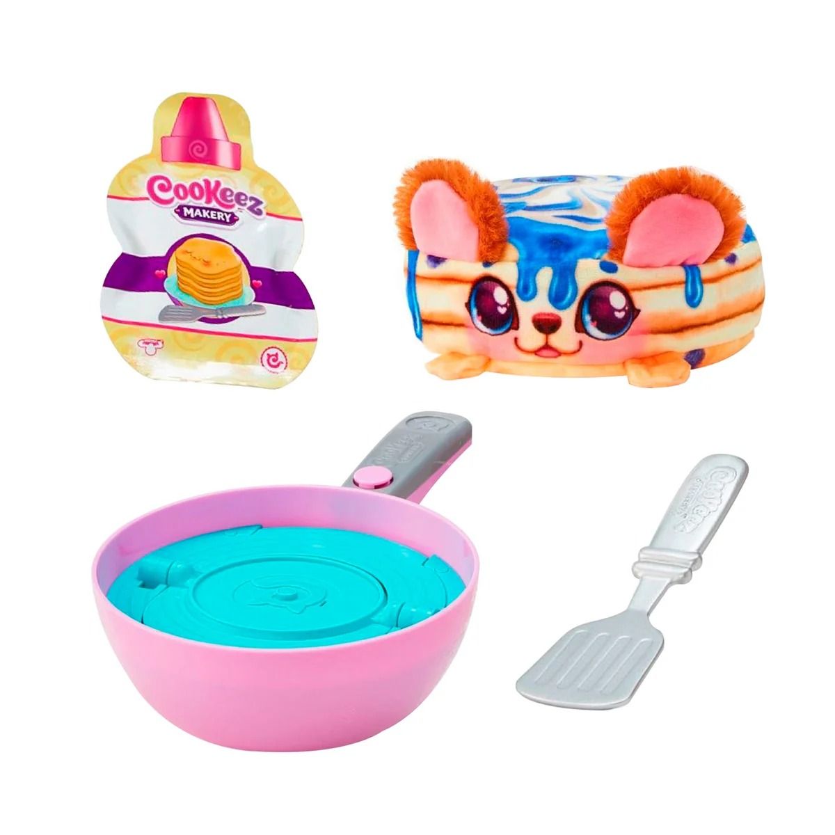 IMEXPORTA - Cookeez Makery Peluche Pancake Voltea el Sarten S2 Sorpresa