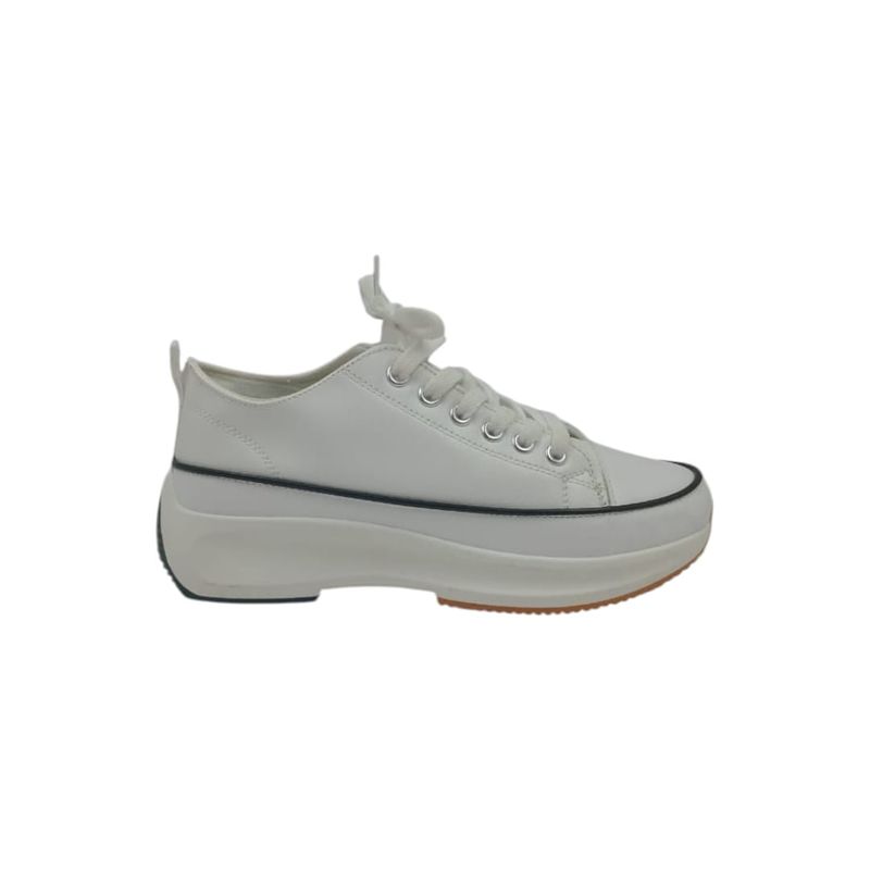 HERIEL - Zapatilla Blanca Plataforma Mujer