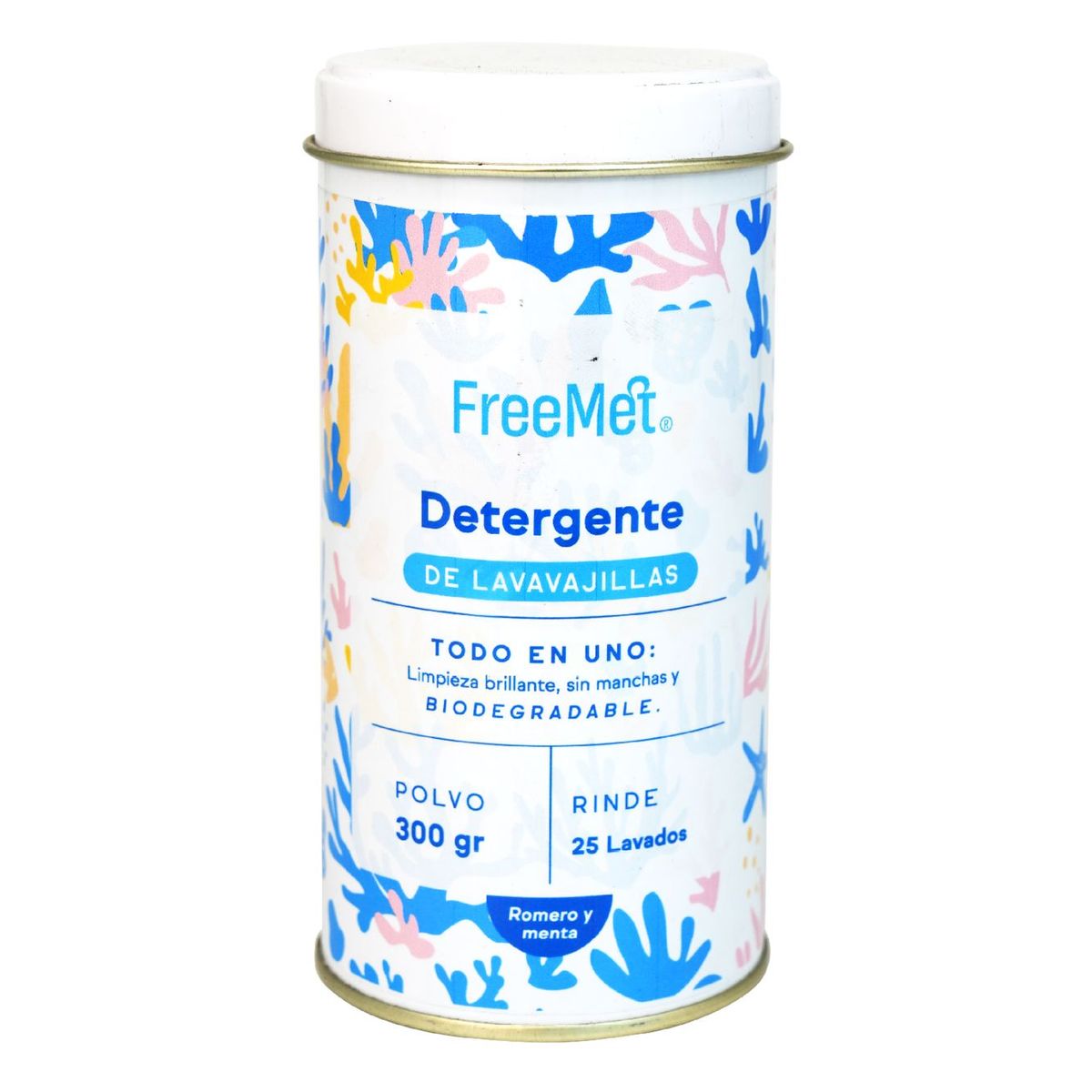 FREEMET - Detergente Lavavajillas Polvo 300g Freemet Ecológico