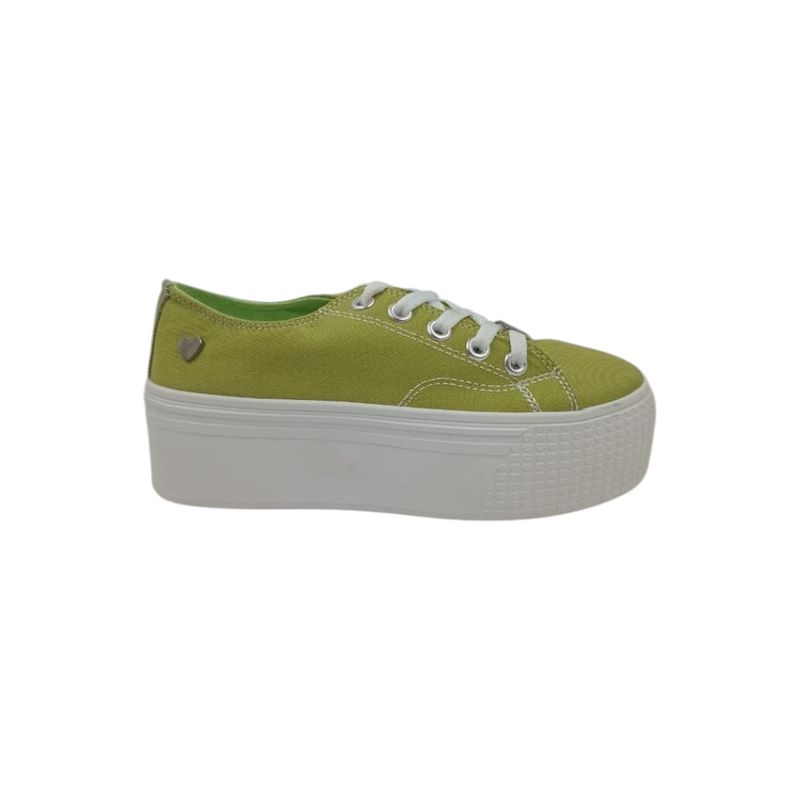 HERIEL - Zapatilla Verde Plataforma