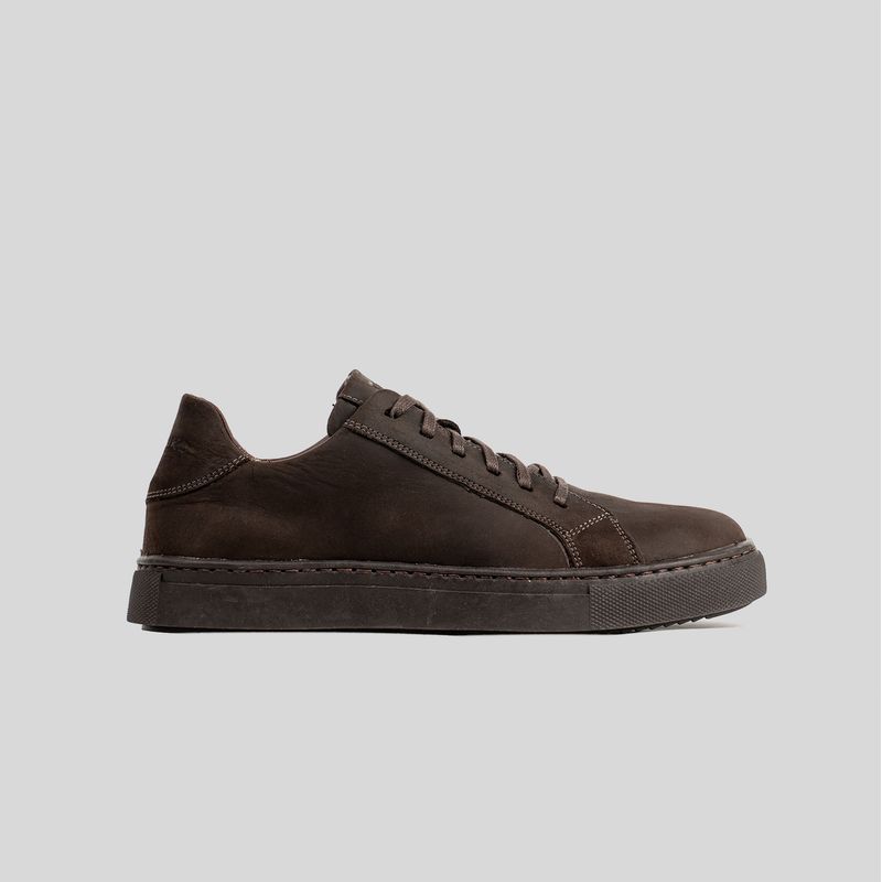 TRAUKO - Zapatilla Cuero Hombre Chocolate Trauko Montblanc