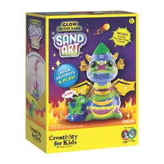 FABER-CASTELL - Juguete Creativity for Kids Arte arena de color -Dragón Neón