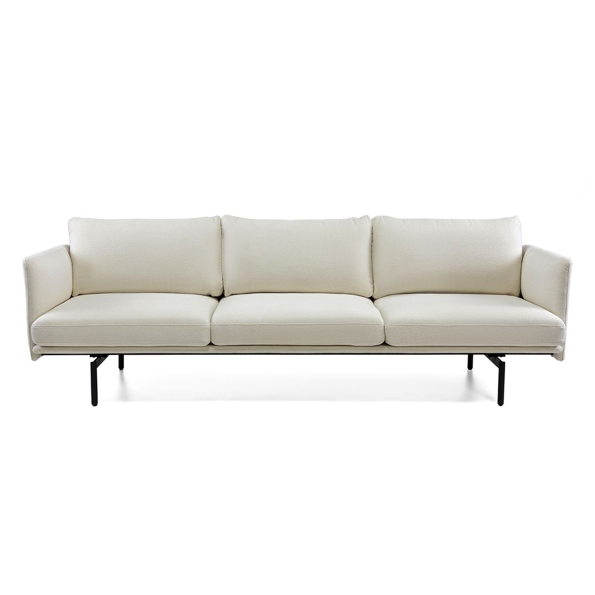 ASIMETRIKA - Sofá TORINO 3 cuerpos XL - Blanco Invierno