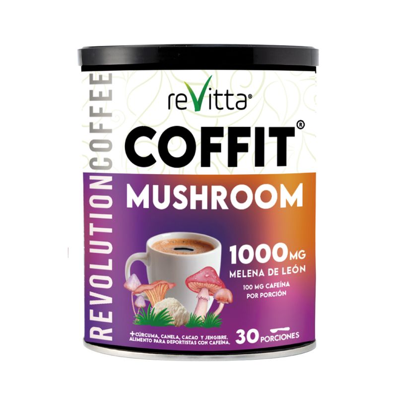 REVITTA WELLNESS - Café Coffit Mushroom + Melena De León 300 grs. Hongo adaptógeno