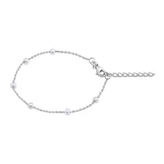 TIANA JOYAS - Pulsera con Perlas cultivadas de Plata 925 Joya Infantil Regalo Niña