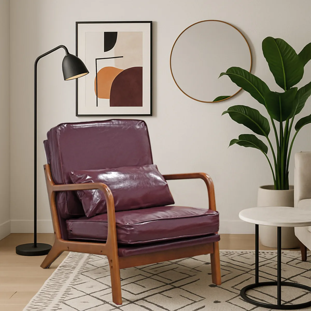 MSA MUEBLES SANTA ANA - Poltronas Sitial Manchester Burdeo 2 unidades