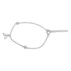 TIANA JOYAS - Pulsera de Cola de Ballena con Circones de Plata 925