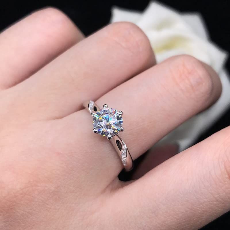 LUXURYJOYAS - Anillo Exclusivo Compromiso Toque DeOroBlanco18kt