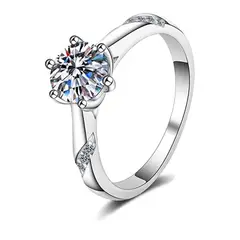 LUXURYJOYAS - Anillo Exclusivo Compromiso Toque DeOroBlanco18kt