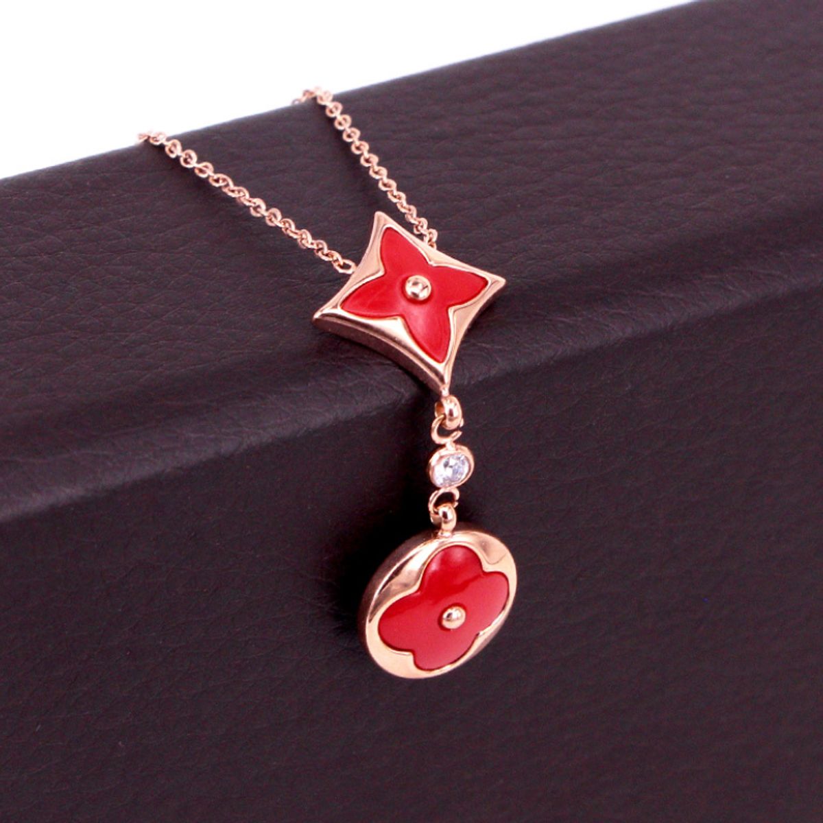 LUXURYJOYAS - Collar Exclusivo FlorOro18kgp Colores