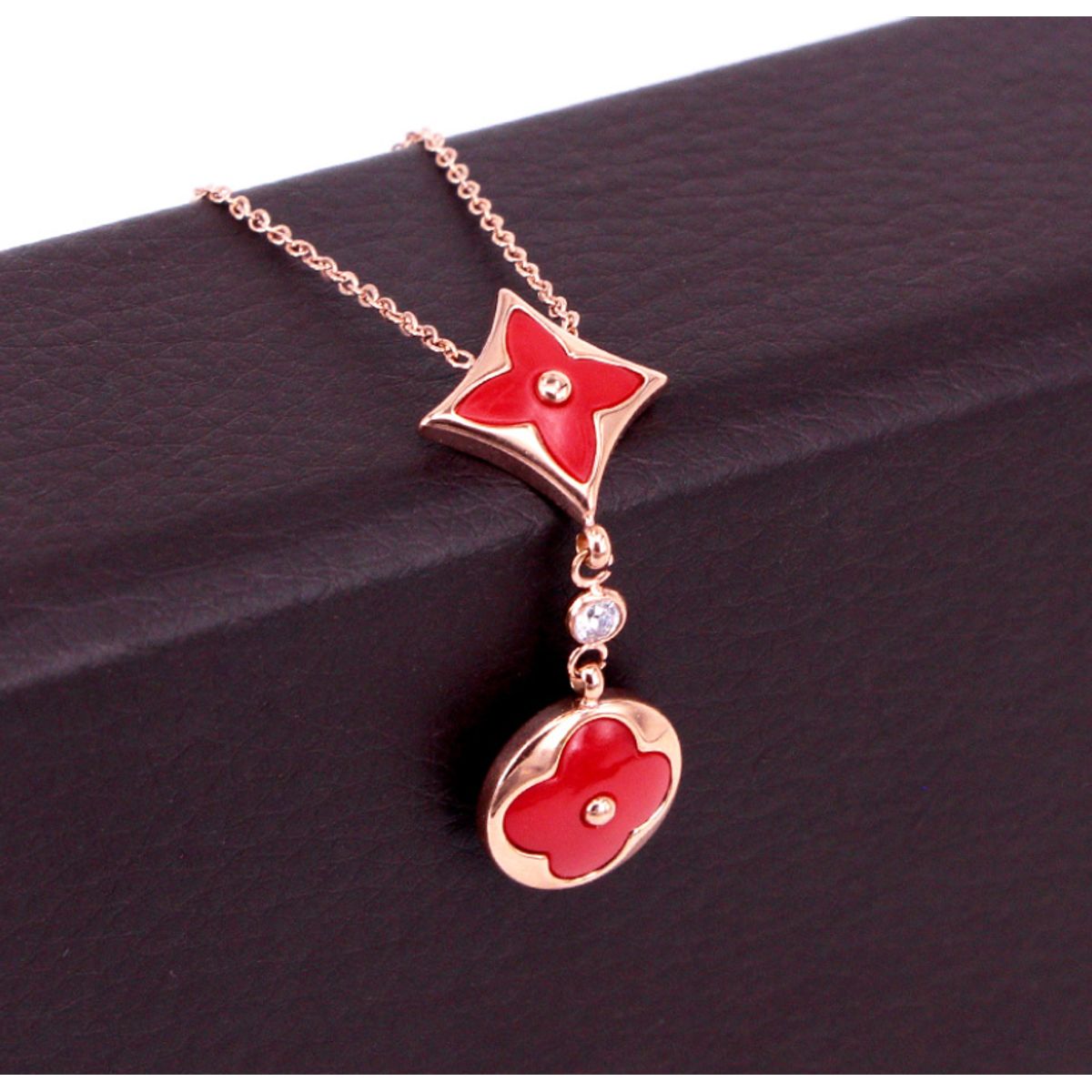 LUXURYJOYAS - Collar Exclusivo FlorOro18kgp Colores