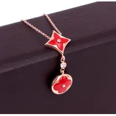 LUXURYJOYAS - Collar Exclusivo FlorOro18kgp Colores