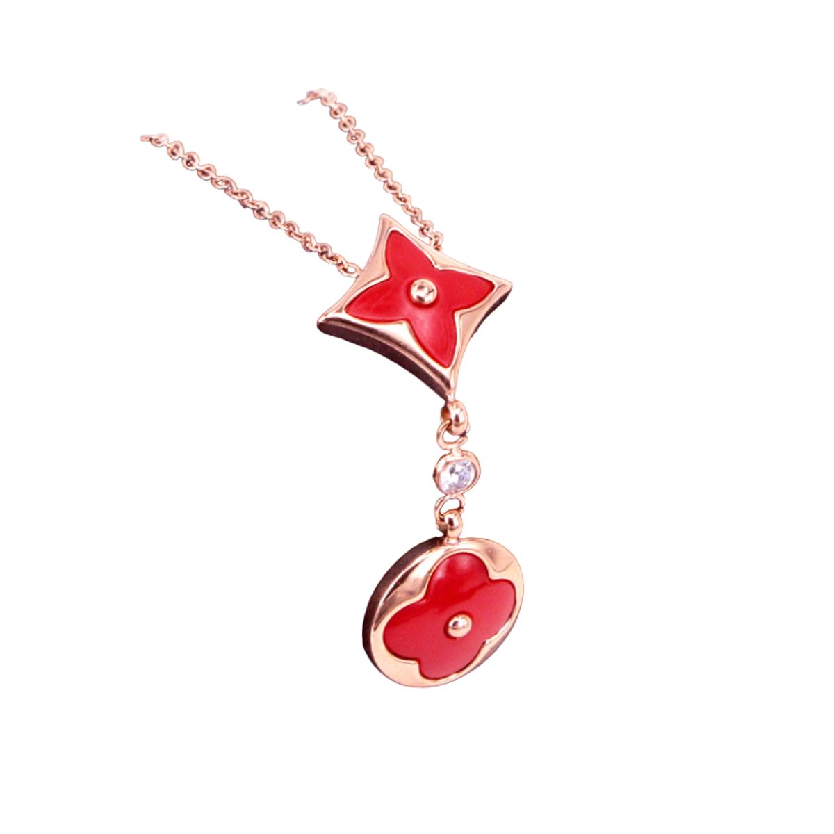 LUXURYJOYAS - Collar Exclusivo FlorOro18kgp Colores