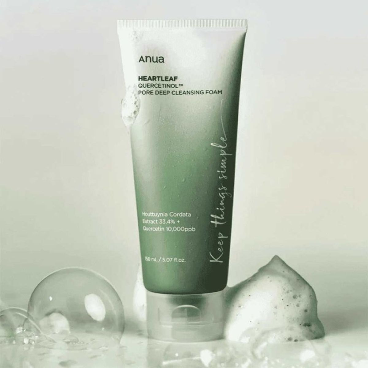 ANUA - Limpiador Espuma Heartleaf con Quercetinol Anua