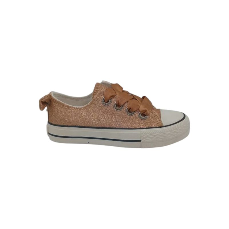 HERIEL - Zapatilla Glitter Champagne Niña