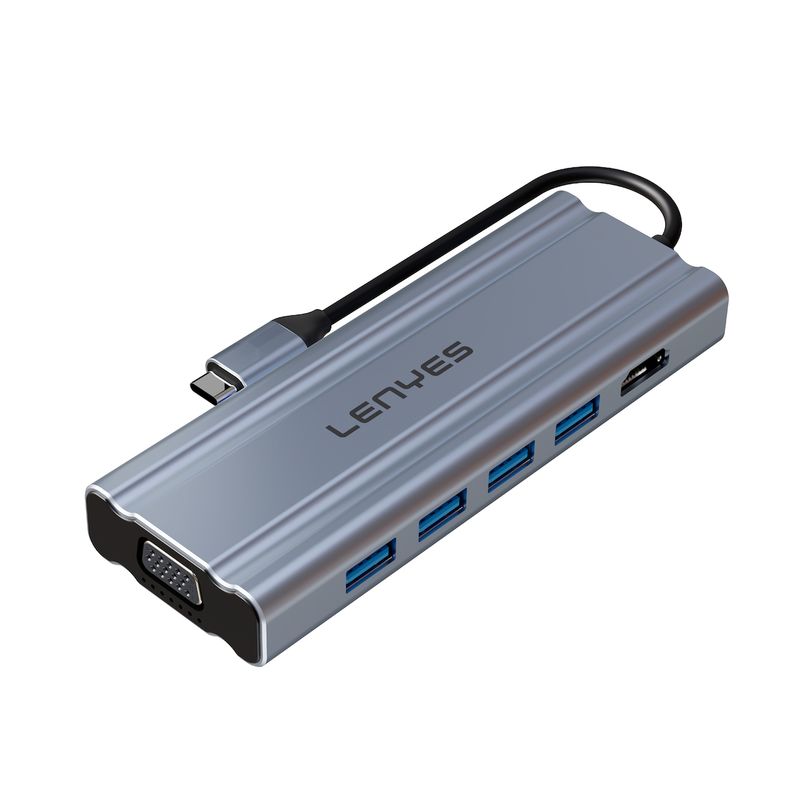 LENYES - HUB 11 en 1 Lenyes AX127 USB-C