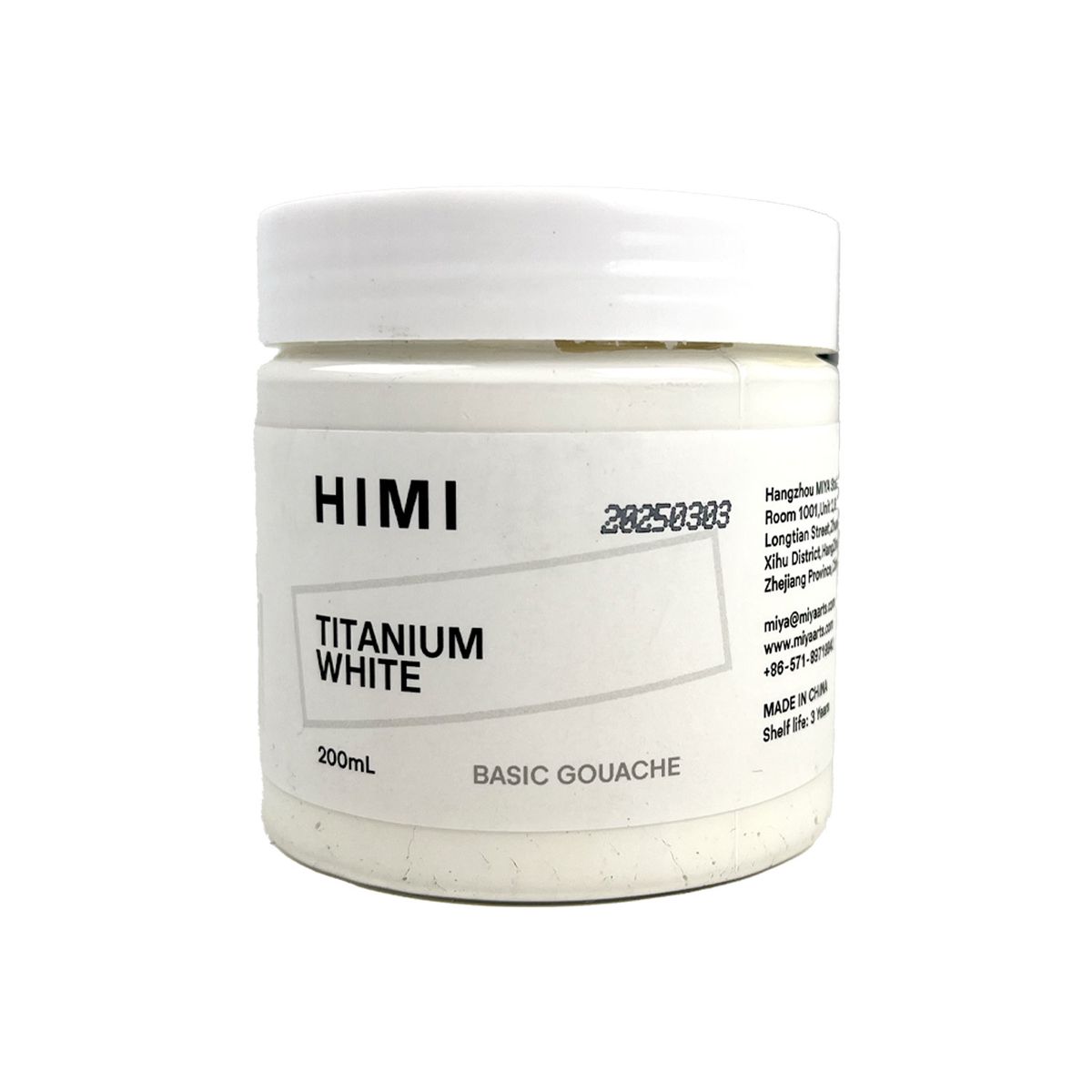 HIMI - Himi Pote de Gouache Blanco Titanio 200ml
