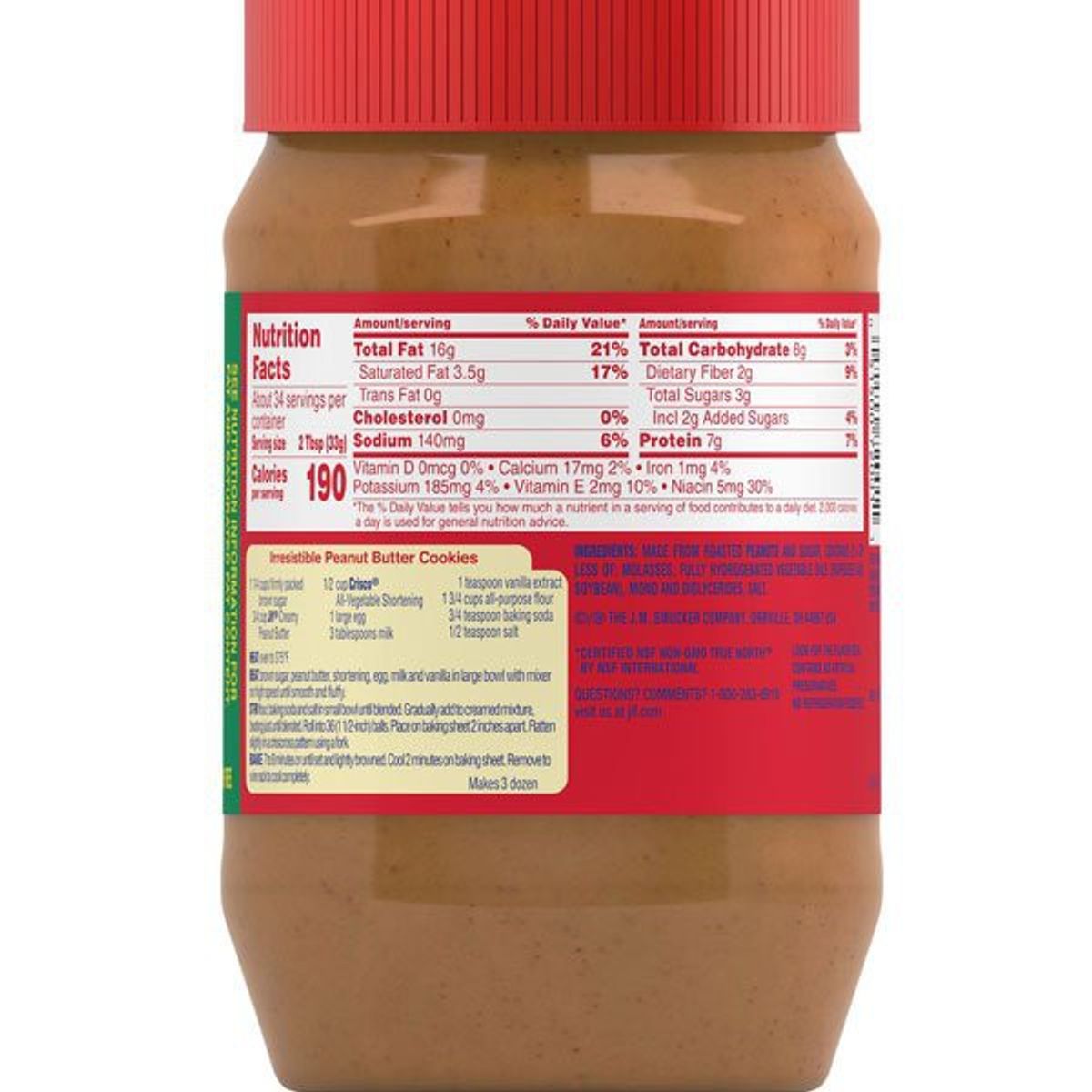 JIF - Mantequilla De Maní Cremosa Jif 1,36 Kg
