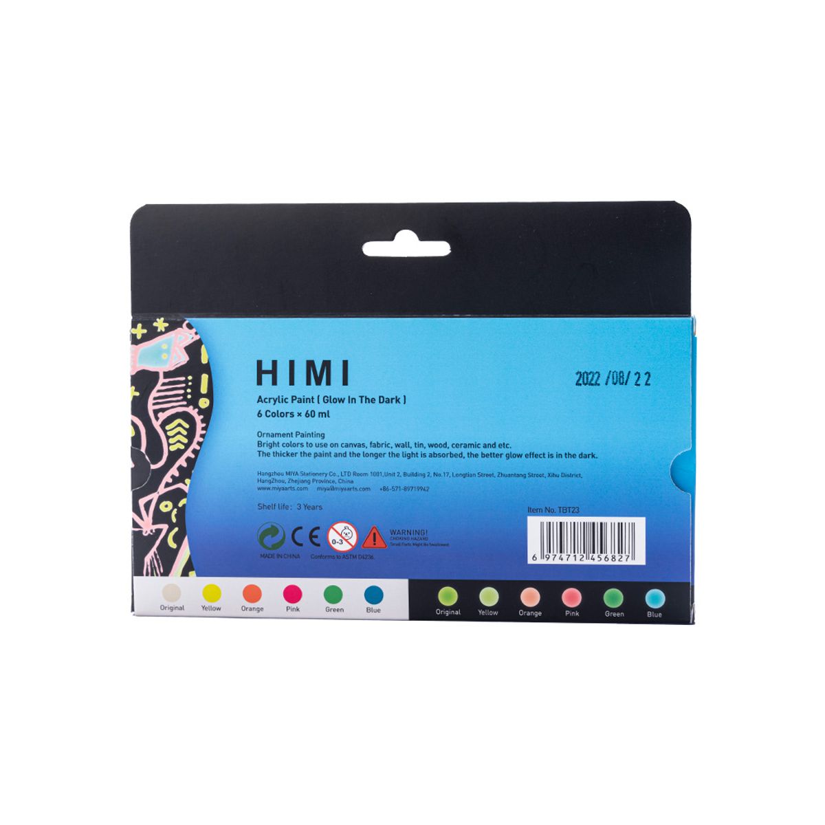 HIMI - PINTURA ACRÍLICA QUE BRILLA EN LA OSCURIDAD