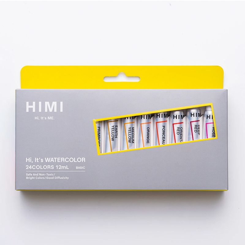 HIMI - HIMI Set Tubos de Acuarela 12 ml 24 Colores