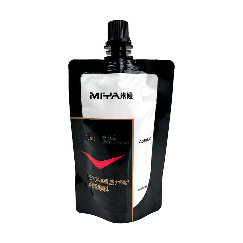 MIYA - Miya Bolsa de Pintura Acrilica 80ml Blanco Titanium