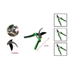GENERICO - Tijera De Jardin Con Dientes Mango Bicolor 23 Cm