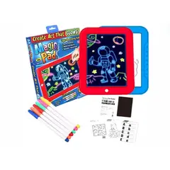 GENERICO - Pizarra Mágica Led Infantil Rojo