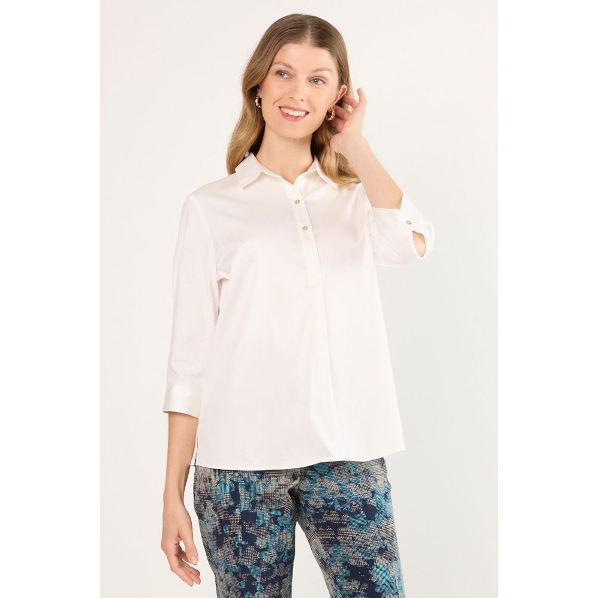 MA GRIFFE - Blusas Manga Larga Mujer Crudo Magriffe