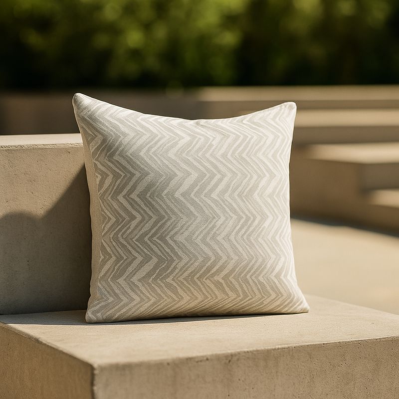 ARMONIA - Cubre cojín 45x45 gris textura tridimensional living 760
