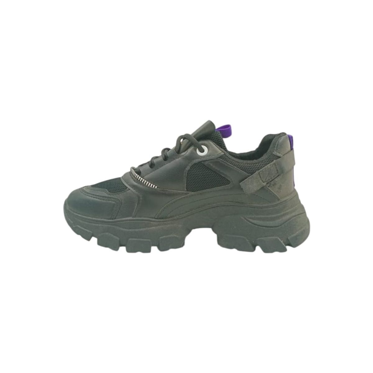 HERIEL - Zapatilla Negra Plataforma Mujer