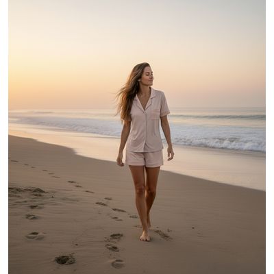 Imagen 2 del producto Set Pijama Corto Mujer 100% Bambú Ultrasuave