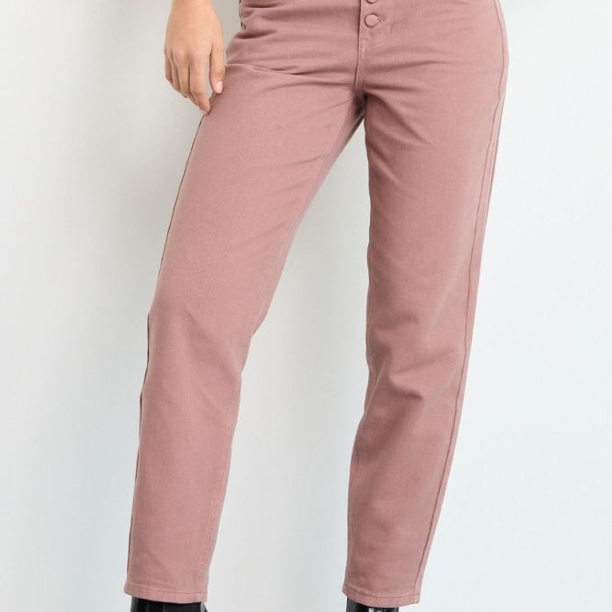 IO - Jeans Mom Mujer Rosado IO