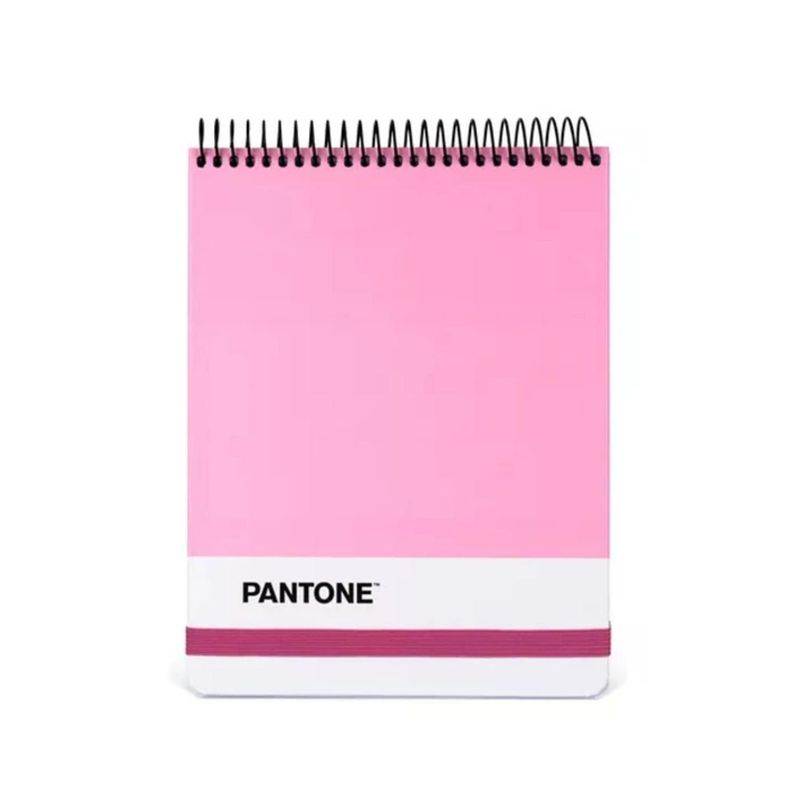 GENERICO - Croquera Pantone Medio Oficio Con Elástico 100 Hojas 80gm2 - Rosa