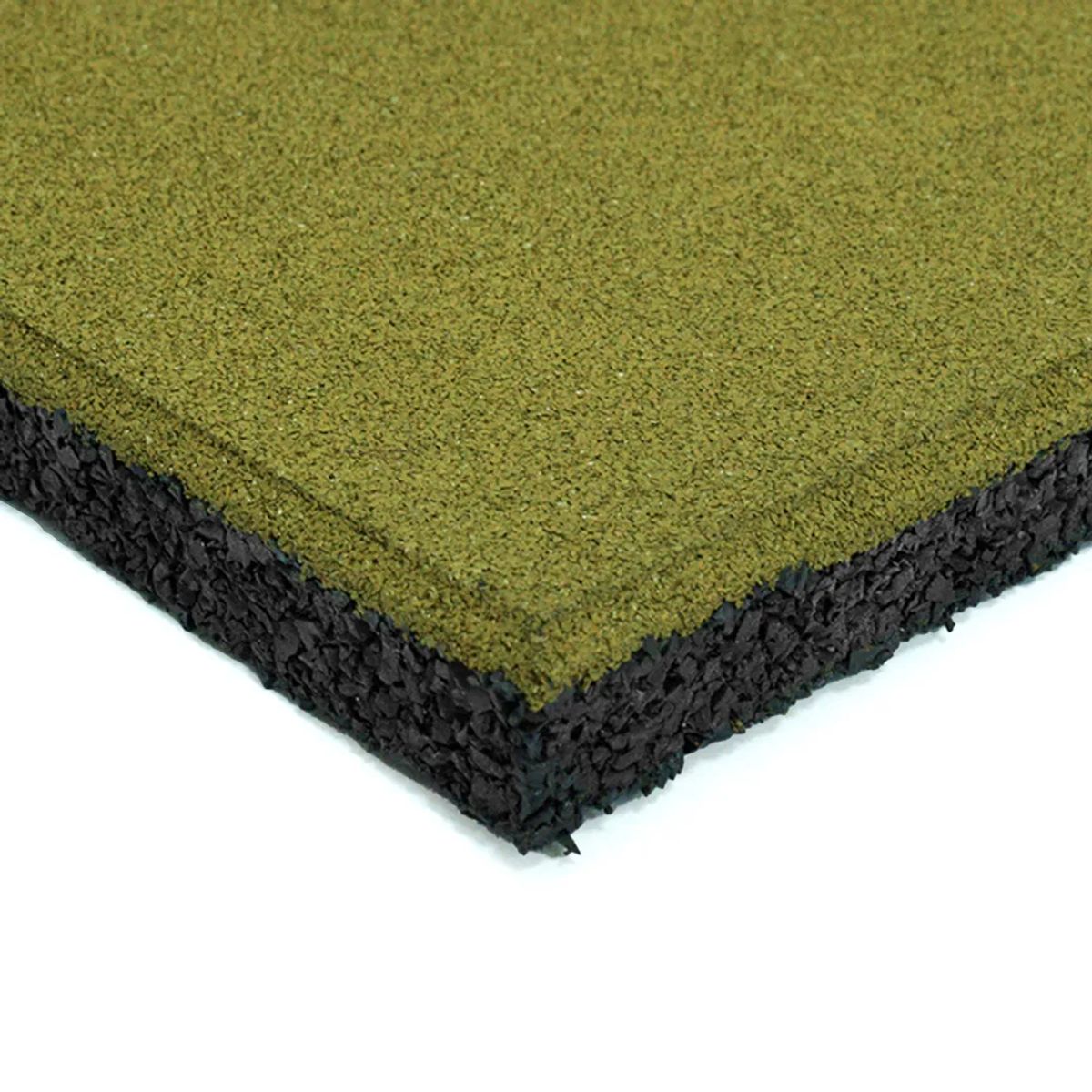 QRUBBER - Pastelón de Caucho 50 x 50 x 2,5cm Color Ocre QRubber