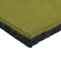 QRUBBER - Pastelón de Caucho 50 x 50 x 2,5cm Color Ocre