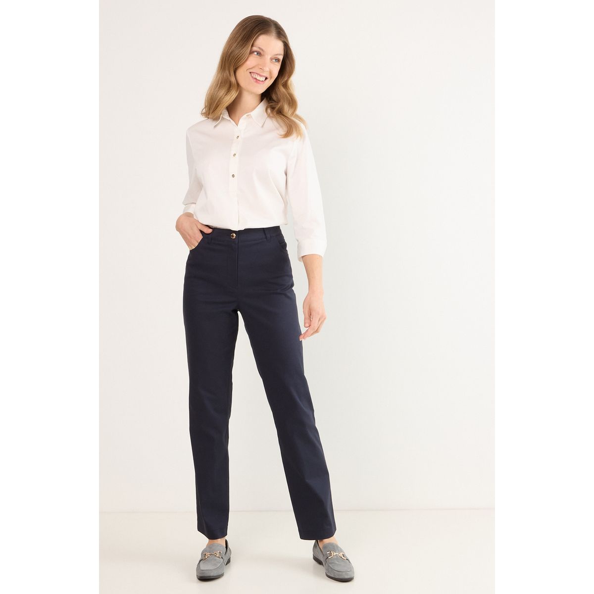 MA GRIFFE - Pantalon Mujer Azul Magriffe