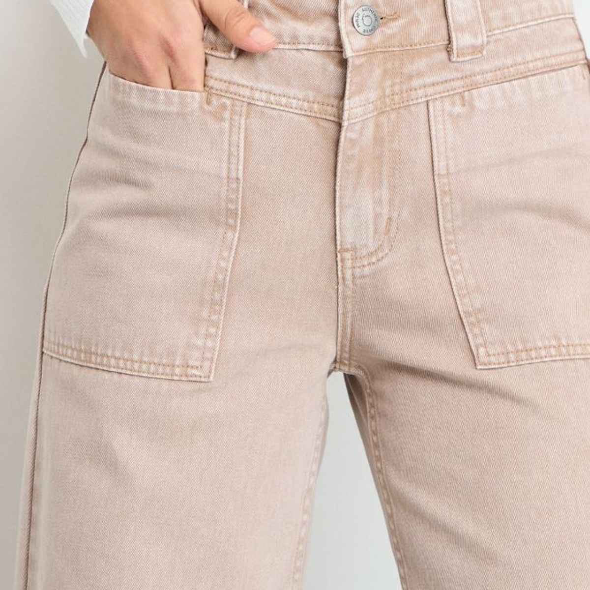 IO - Jeans Mujer Beige IO