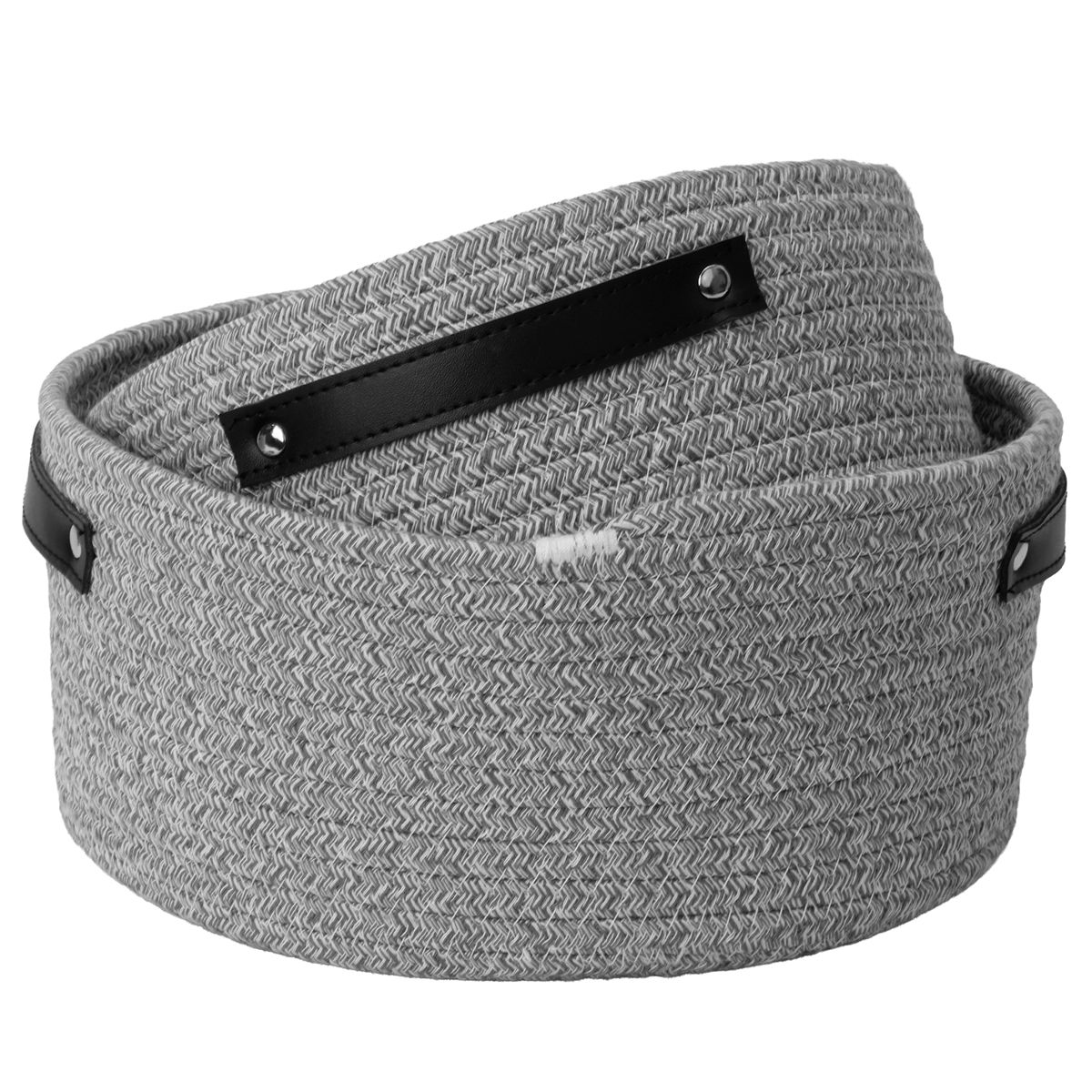 CARRY ALL - Set 2 Cestas Canastos Organizadores De Algodón Carry All Tonos Grises