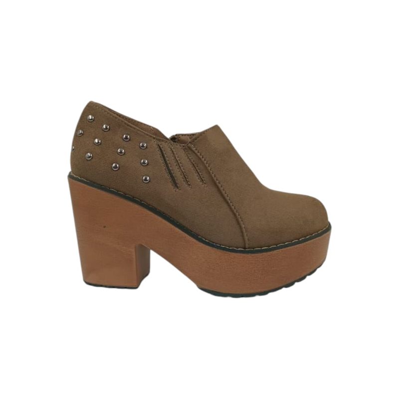 HERIEL - Zapato Café Plataforma Mujer