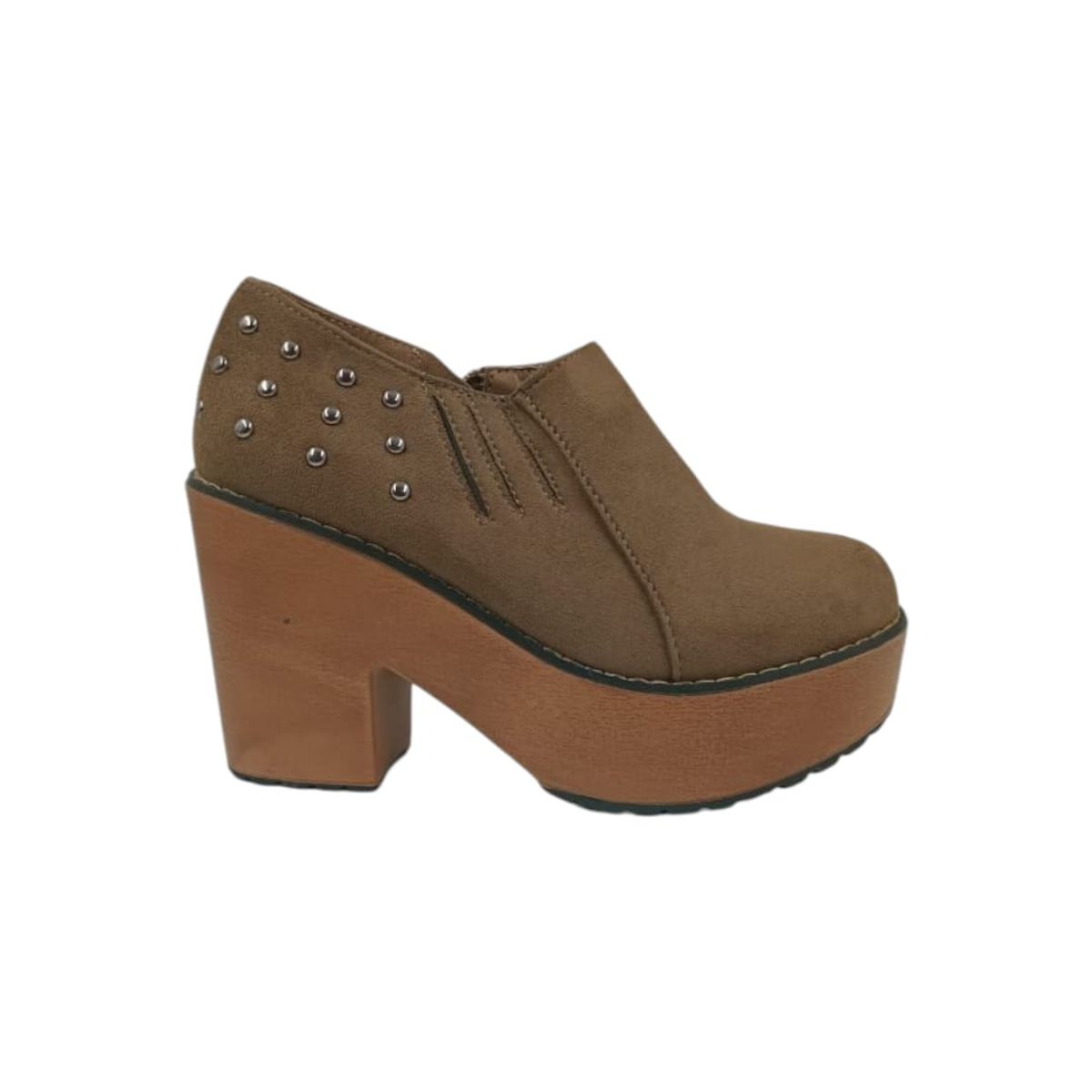 HERIEL - Zapato Café Plataforma Mujer