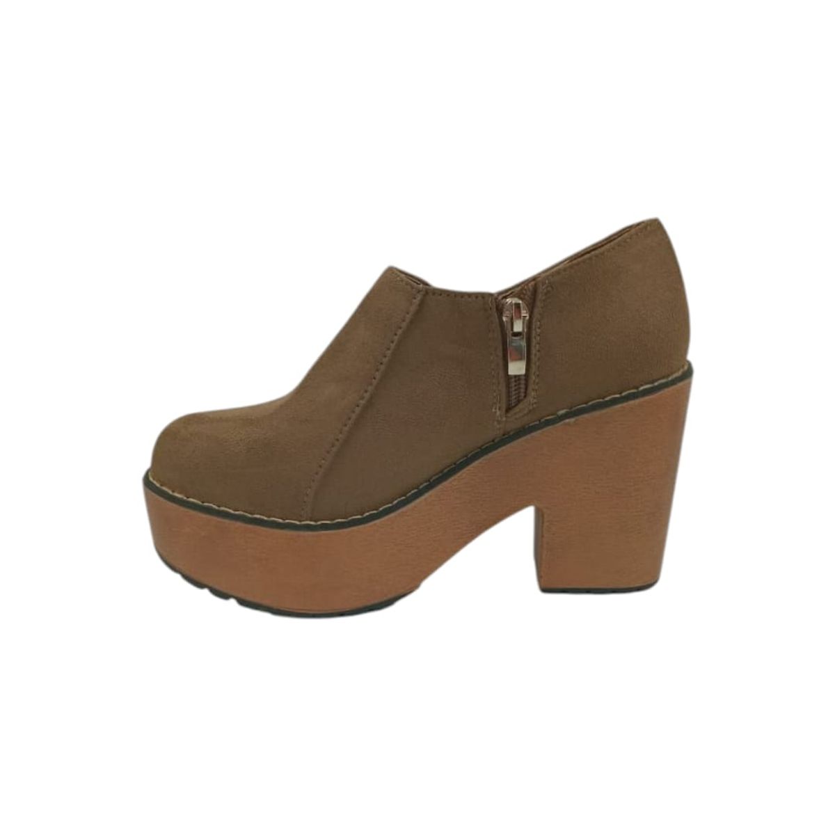 HERIEL - Zapato Café Plataforma Mujer